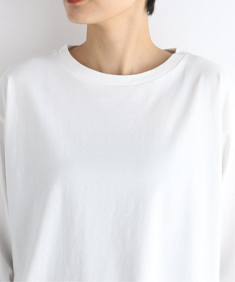 プレミアムコットン ラウンドヘム ロンTee