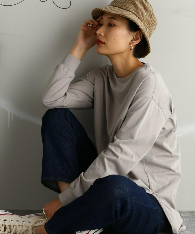 プレミアムコットン ラウンドヘム ロンTee