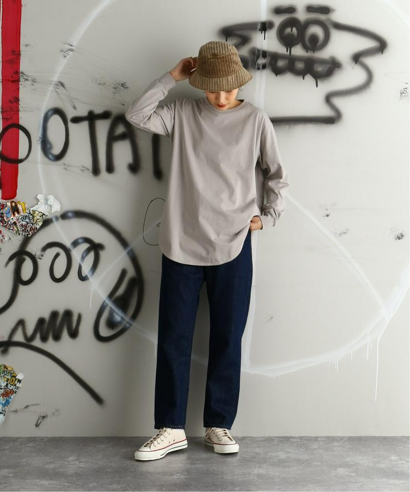 プレミアムコットン ラウンドヘム ロンTee