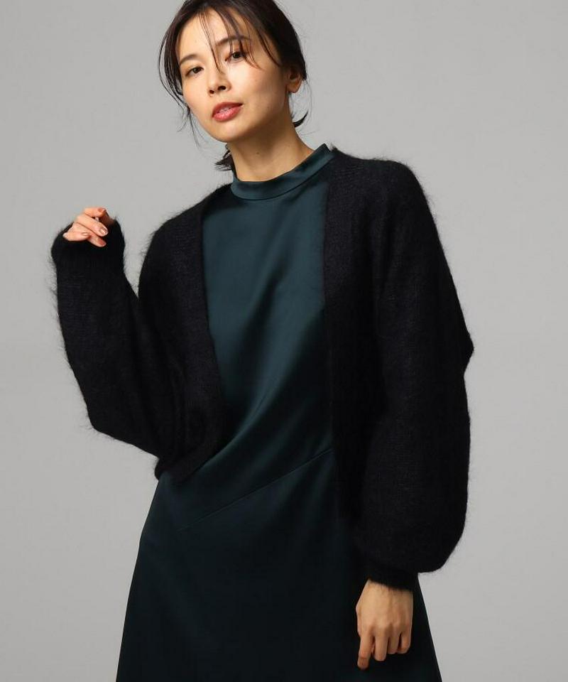 モヘヤ混ニットカーディガン