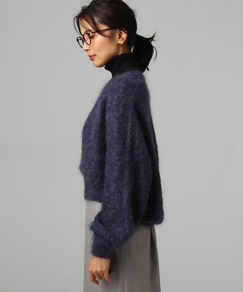 モヘヤ混ニットカーディガン