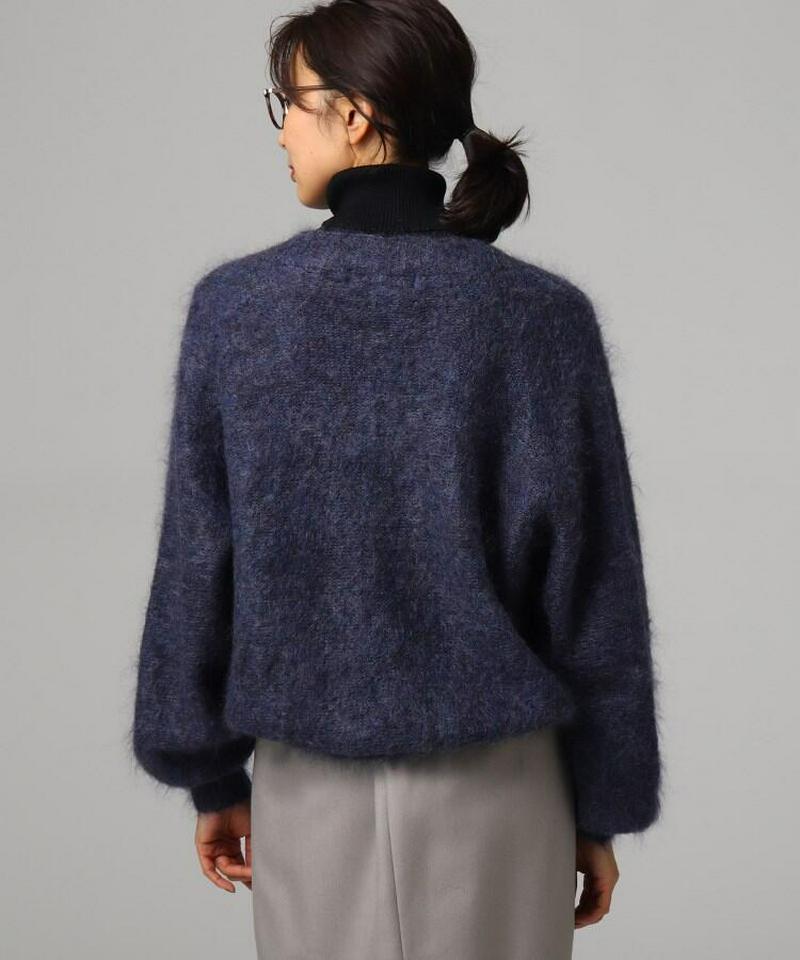 モヘヤ混ニットカーディガン