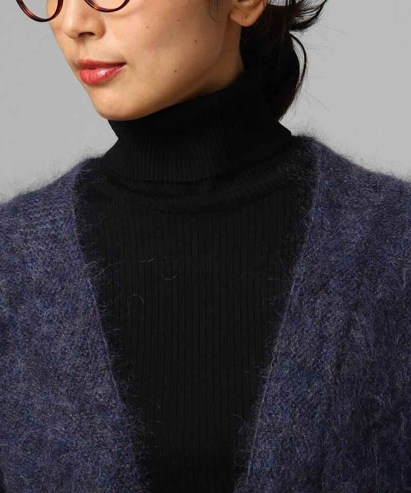 モヘヤ混ニットカーディガン