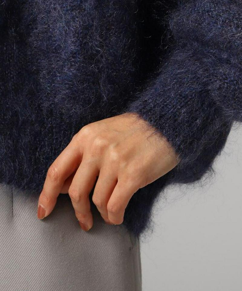 モヘヤ混ニットカーディガン