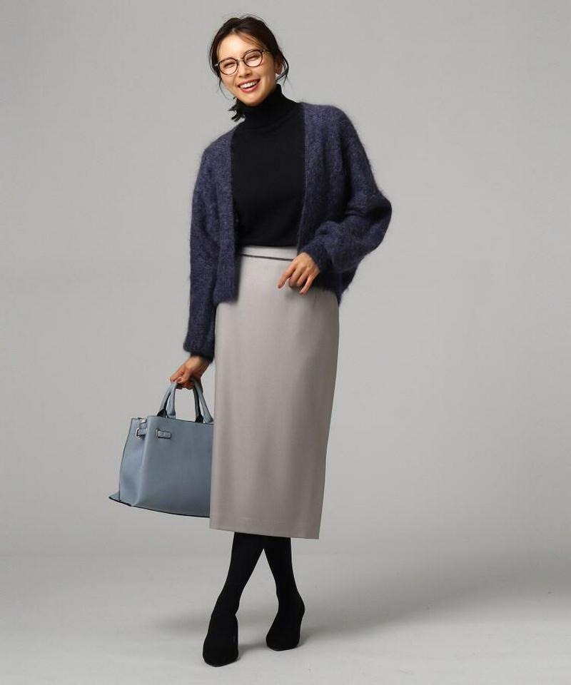 モヘヤ混ニットカーディガン