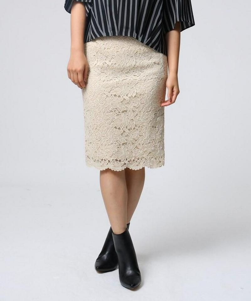 ◆[L]セーヌレース タイトスカート