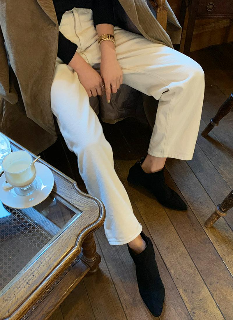 裏起毛ストレートパンツ