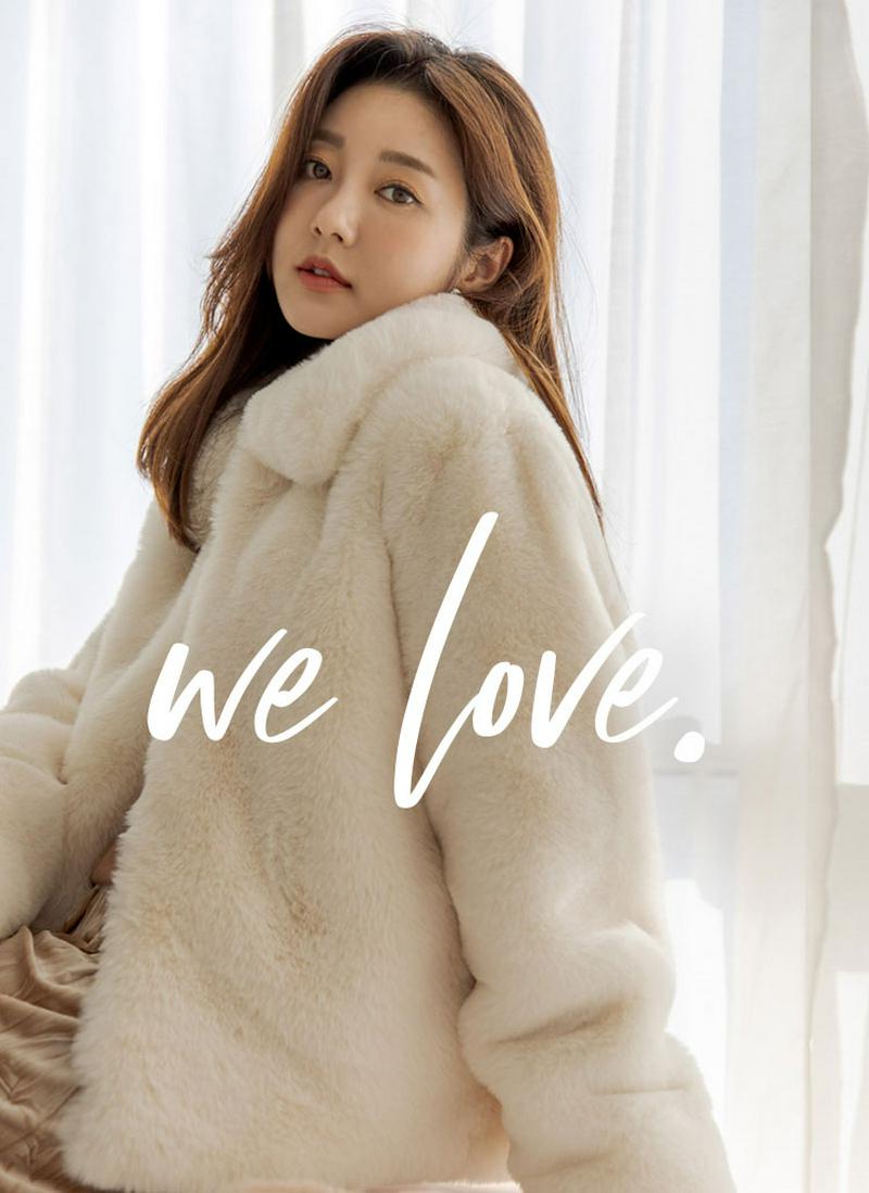 ミンクライクファーカラージャケット