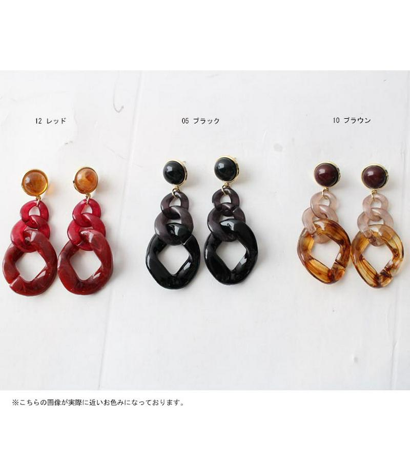 選べるアクセ福袋！50％OFF！8日20時〜 ボリューム感、無難じゃない女っぽさを。ビッグチェーンイヤリング・再再販。(30)メール便可(facc)