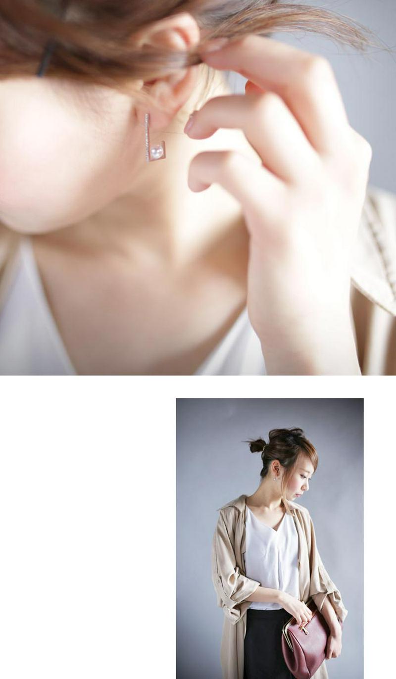 綺麗惹き出すピアスが欲しい。きらりとするドキッとさせられる。・再再販。デザインピアス「G」(10)◎メール便可！