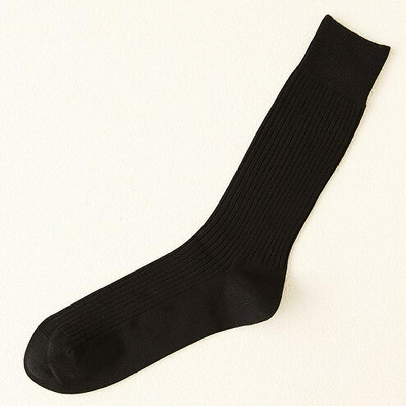 【あす楽】【Tabio MEN】 メンズさらりとした2×2リブソックス27〜29cm クロ 黒 ブラック / 靴下屋 靴下 タビオ Tabio くつ下 メンズ 日本製 夏 ¬
