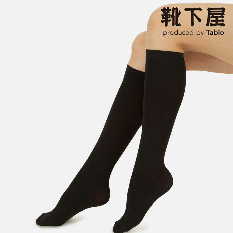 【全品送料無料～6/26 09:59迄】【あす楽】【公式 Tabio】 70デニール ハイソックス / 靴下屋 靴下 タビオ くつ下 タイツ カラータイツ ストッキング デニール ハイ レディース 黒 日本製
