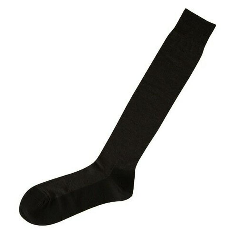 【あす楽】【Tabio MEN】 メンズ絹×綿パイルバンナーロングホーズ クロ 黒 ブラック / 靴下屋 靴下 タビオ Tabio くつ下 メンズ 日本製 父の日 ¬¬