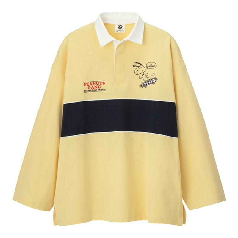 ラガーシャツ(長袖)Peanuts+E