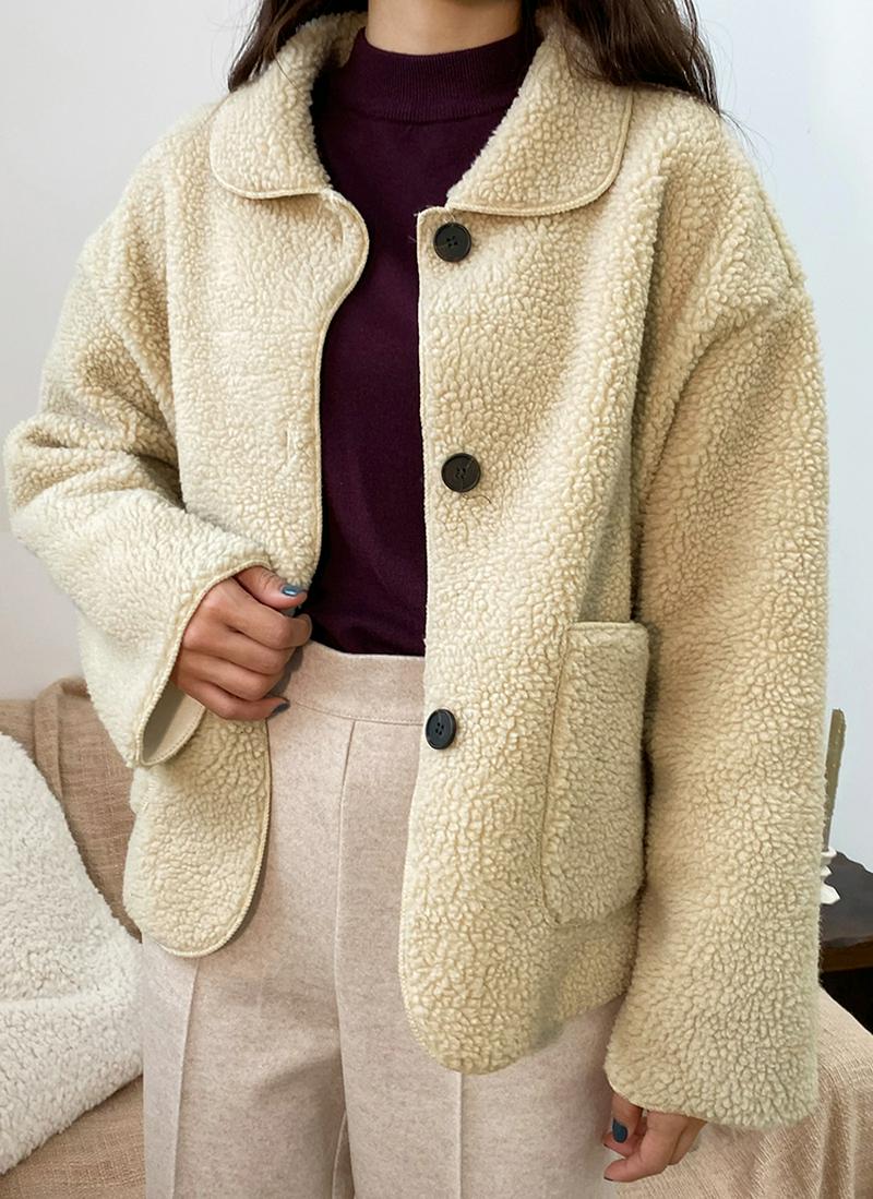 裏起毛ボアジャケット・全2色