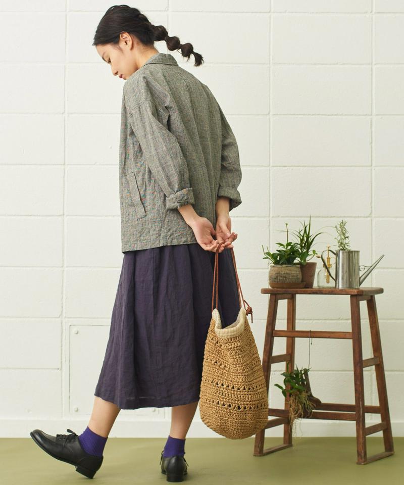 〇mat　綿麻先染めジャケット（mat quotidien）