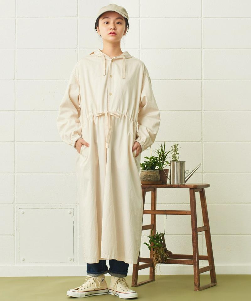 ●mat　綿テンセル フードワンピースコート（mat quotidien）