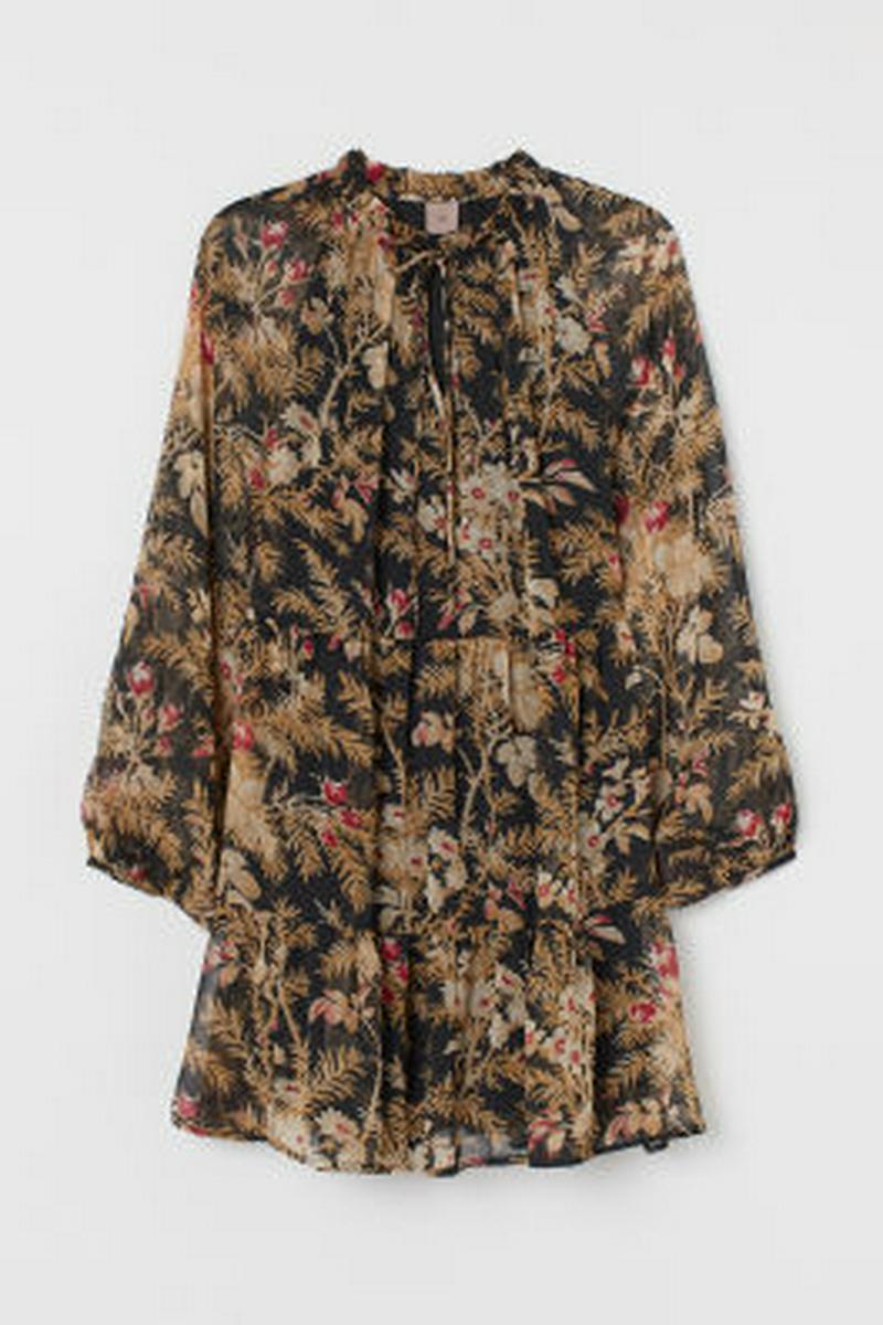 H&M+ シフォンワンピース