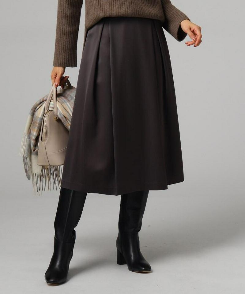 メリノサテンタックスカート