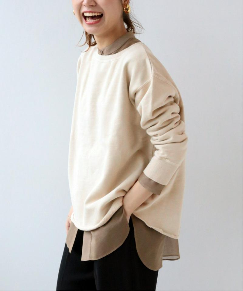 ピグメントバッククロススウェット◆（JOURNAL STANDARD relume）