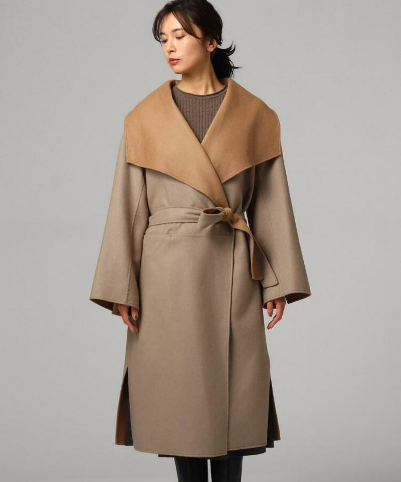 アンゴラ混リバーコート