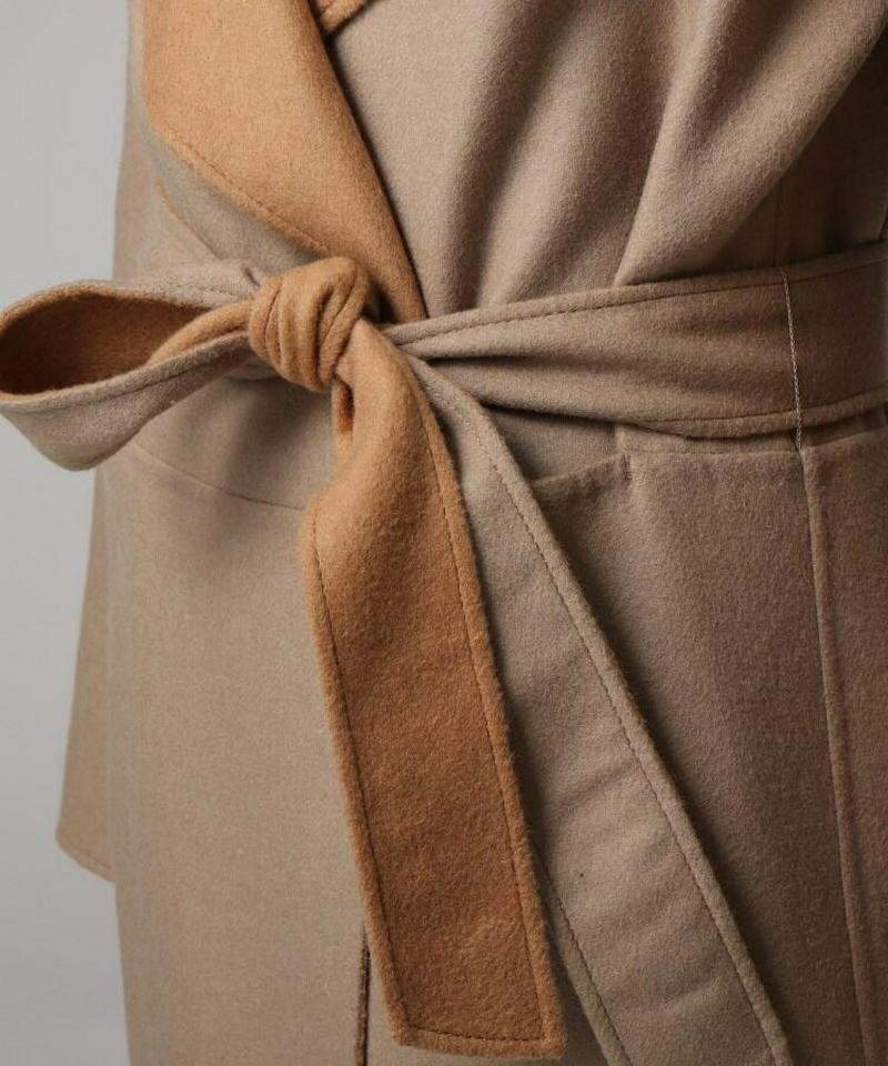 アンゴラ混リバーコート