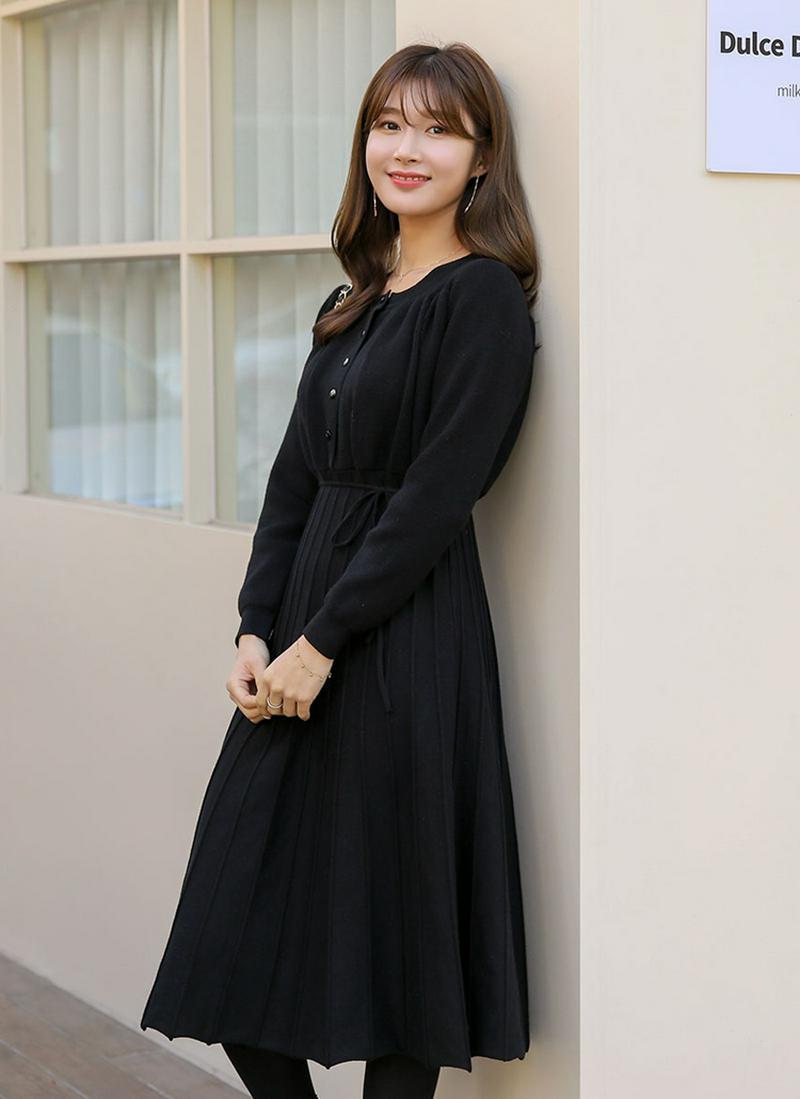 ストラップSETニットワンピース