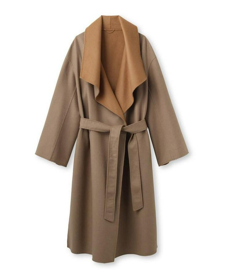 [L]アンゴラ混リバーコート