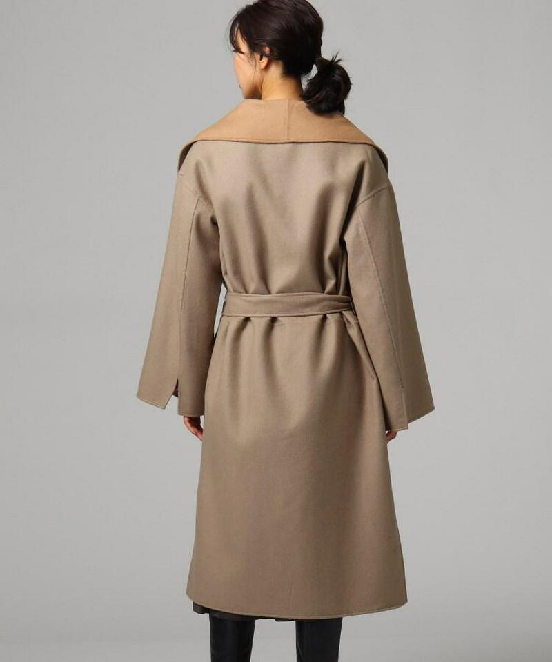 [L]アンゴラ混リバーコート