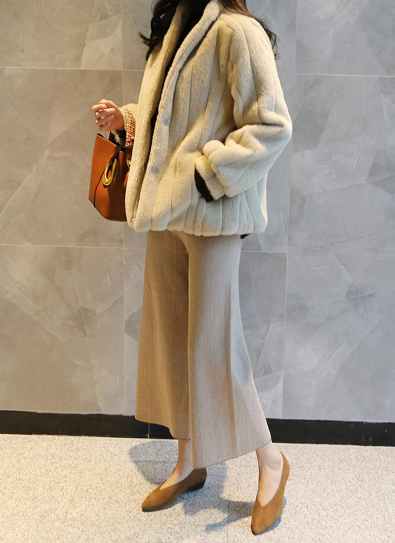 フェイクファージャケット(ベージュ)