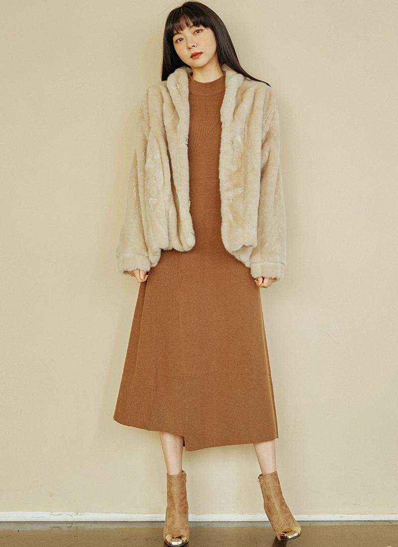 フェイクミンクファージャケット