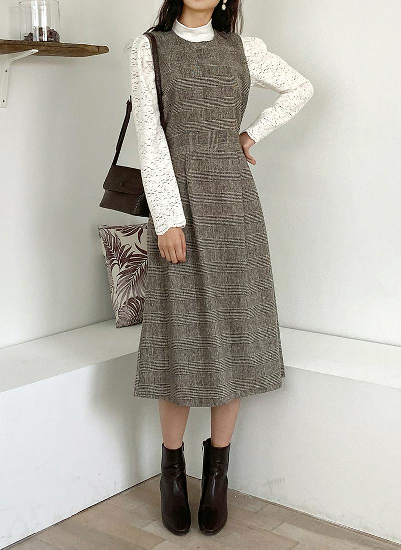 グレンチェックワンピース・全2色