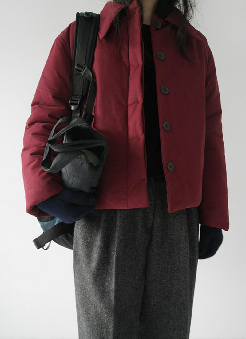 クロップド中綿ジャケット