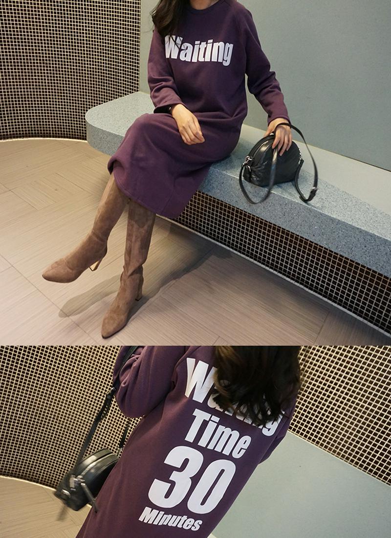 裏起毛waitingワンピース