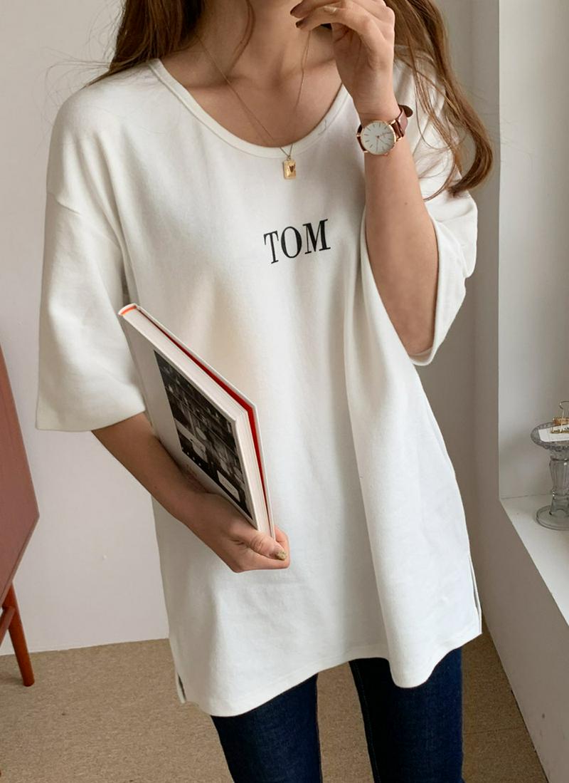 起毛UネックTOM半袖Tシャツ