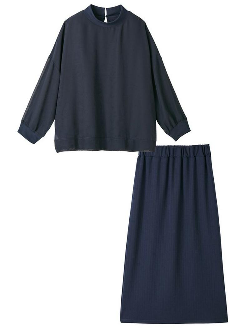 シフォンブラウスセットアップ