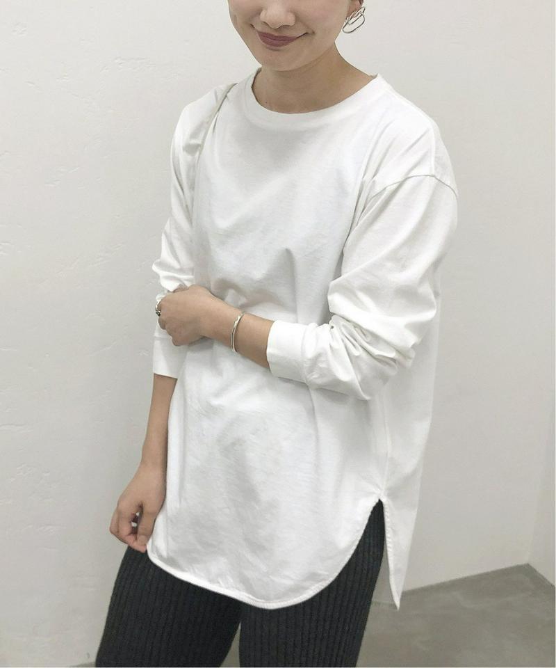 《追加》プレミアムコットン ラウンドヘム ロンTee◆2