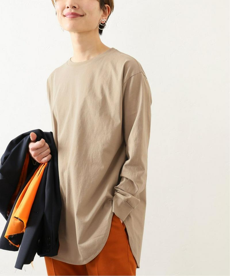《追加》プレミアムコットン ラウンドヘム ロンTee◆2