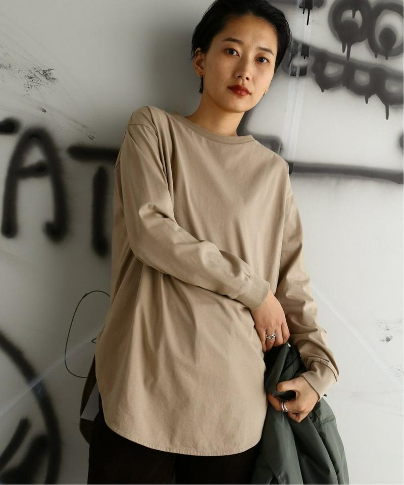 《追加》プレミアムコットン ラウンドヘム ロンTee◆2