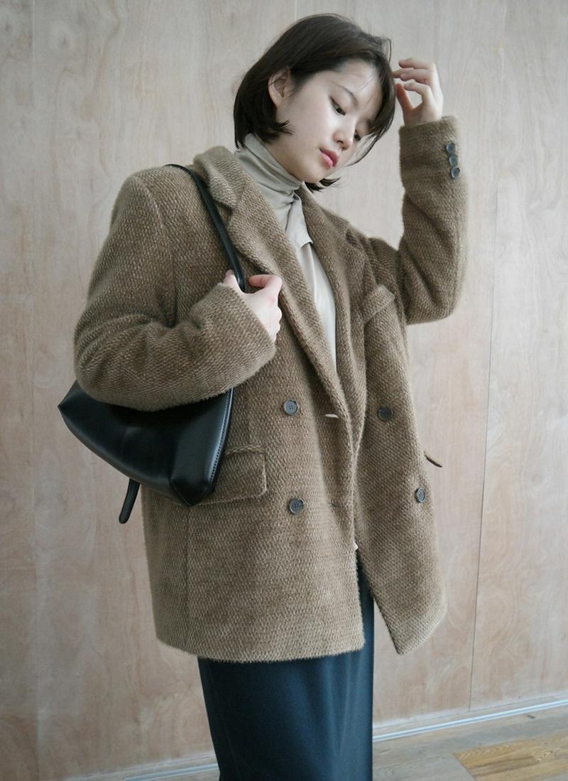 エコファー裏地パイソン風ジャケット