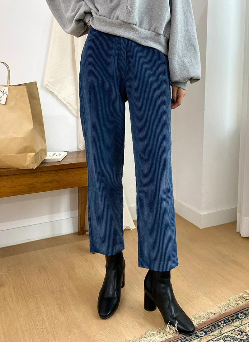 コーデュロイテーパードパンツ・全4色