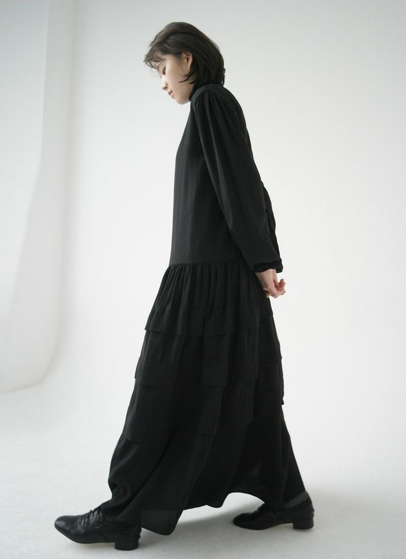 ティアードラインロングワンピース