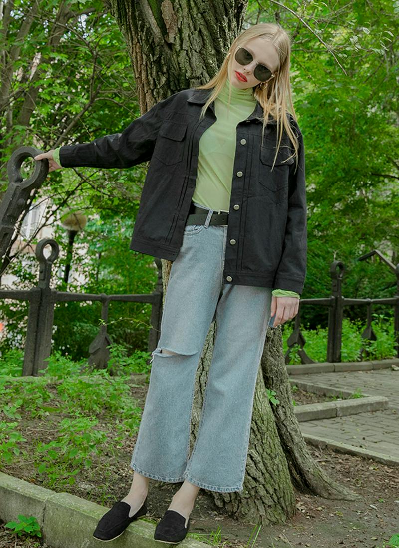 ダブルフラップコットンジャケット