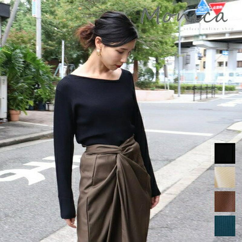 4カラートップス T68018 【monicaselect】ニット　ブラウス　トップス