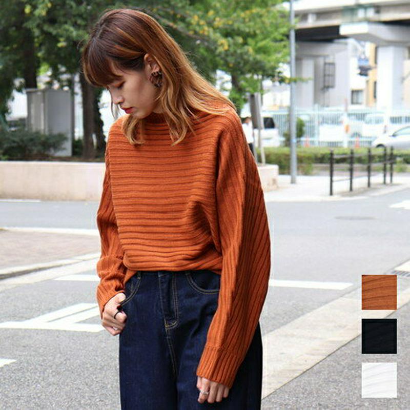 3カラードルマンニット T68002 【monicaselect】Tシャツ　半袖　トップス