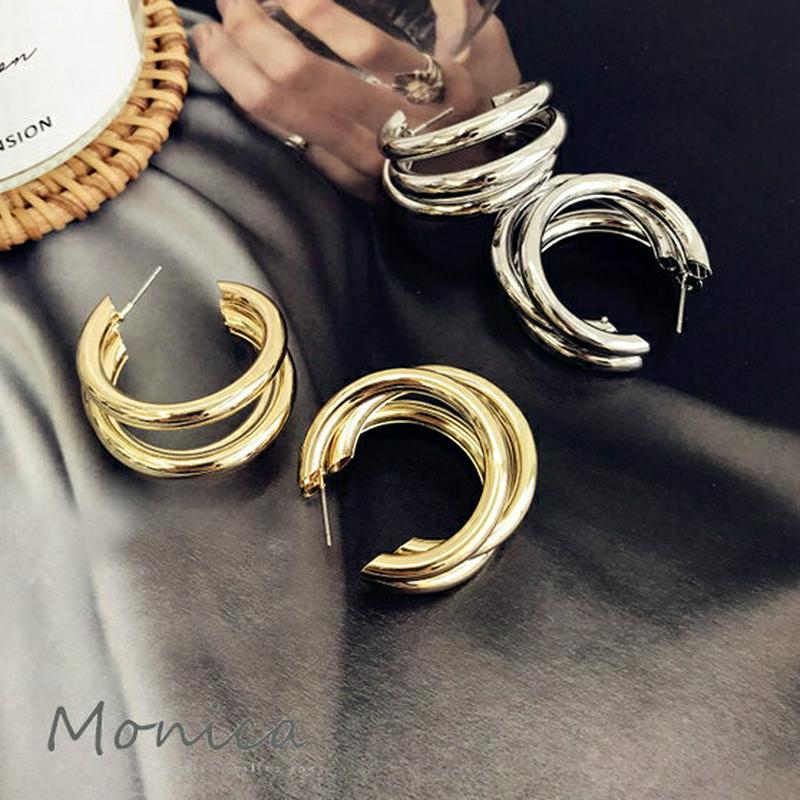 2カラーリングピアス 【monicaselect】 monicaselect　モニカセレクト　レディースファッション　韓国ファッ