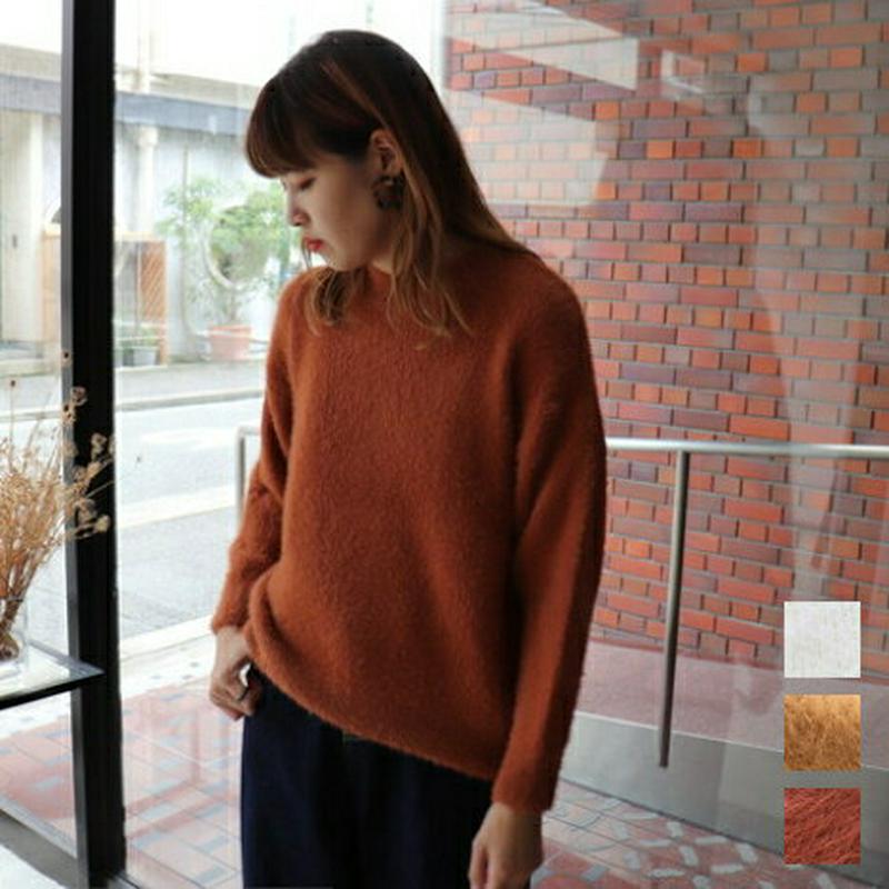 3カラーシャギーニット T246 【monicaselect】モニカセレクト　レディースファッション　韓国ファッション　トップス