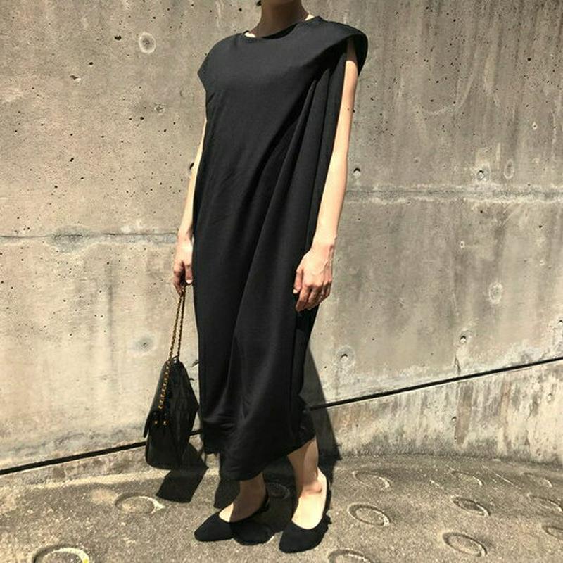 ブラックタック入りワンピース　D77 【monicaselect】モニカセレクト　レディースファッション　韓国ファッション　プチ