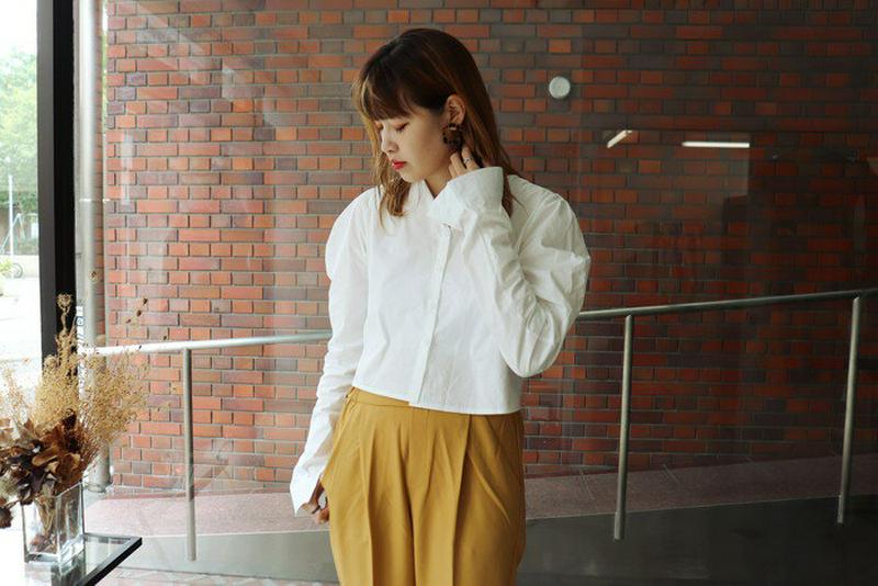 2wayホワイトブラウス T307 【monicaselect】Tシャツ　半袖　トップス