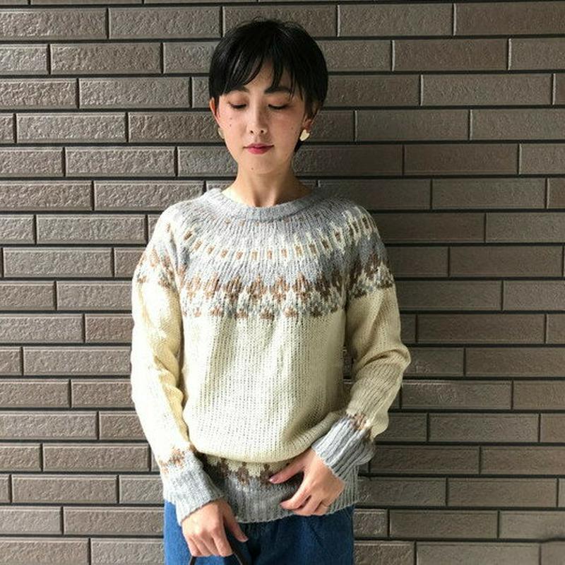 3カラーノルディックニット T238 【monicaselect】モニカセレクト　レディースファッション　韓国ファッション　トッ